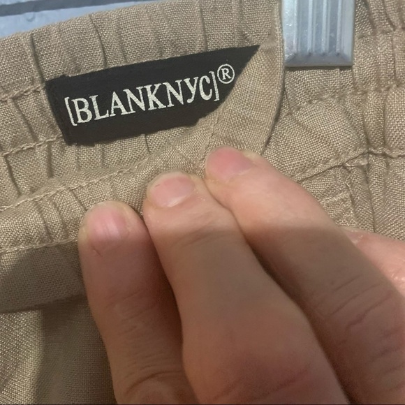 BLANK NYC Trooper Linen Drawstring Joggers Pants - Picture 2 of 8